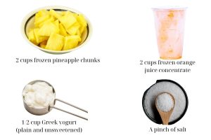 Recipe for making pineapple orange ice cream