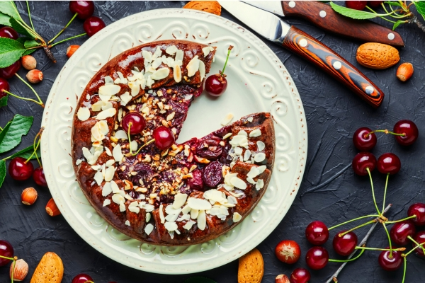 Vegan Chocolate Cherry Cake