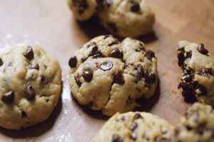 Vegan Giant Chocolate Chip Cookies